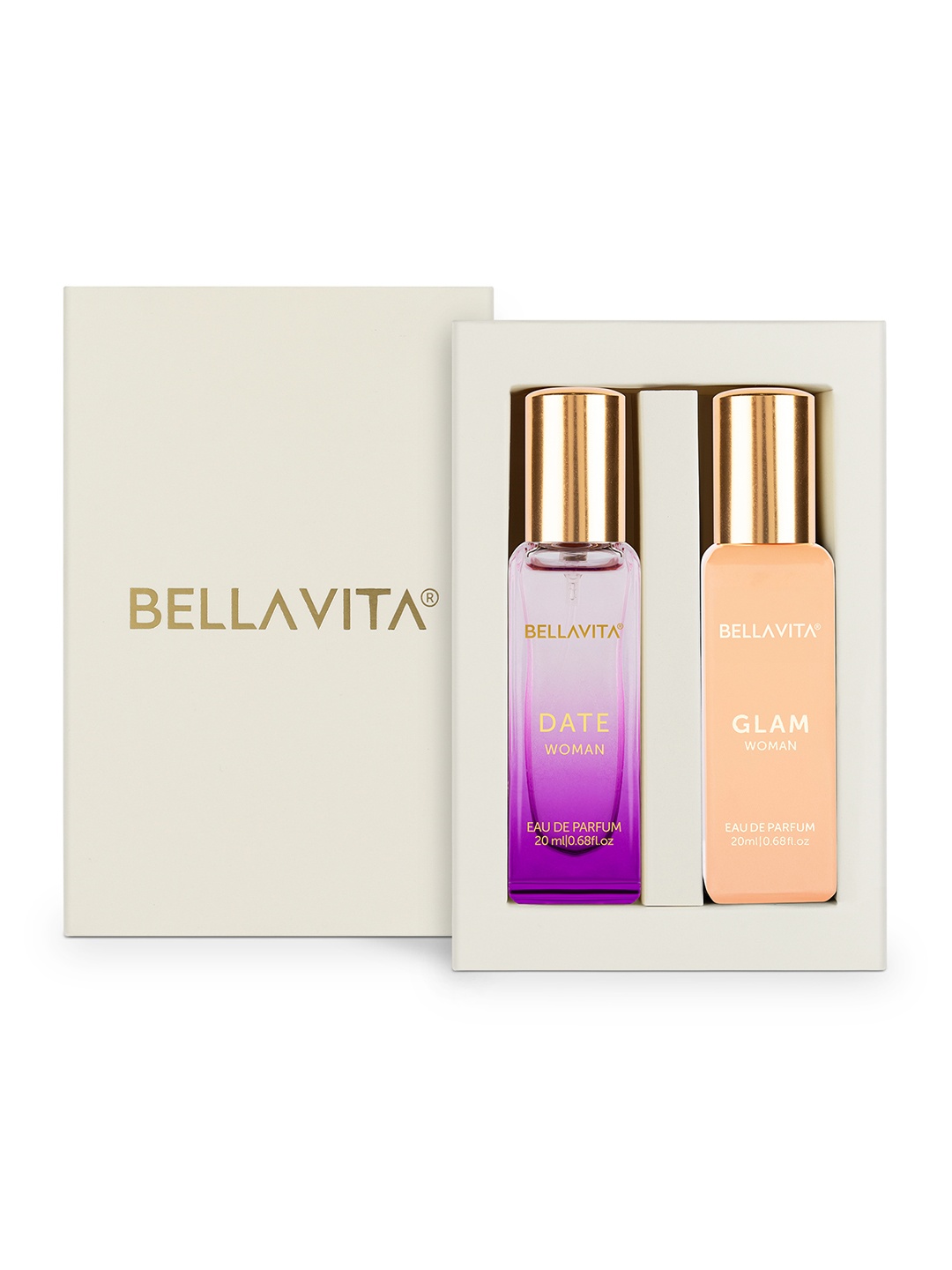 

Bella Vita Organic Women Date & Glam Long Lasting Eau De Parfum - 20ml Each, Off white