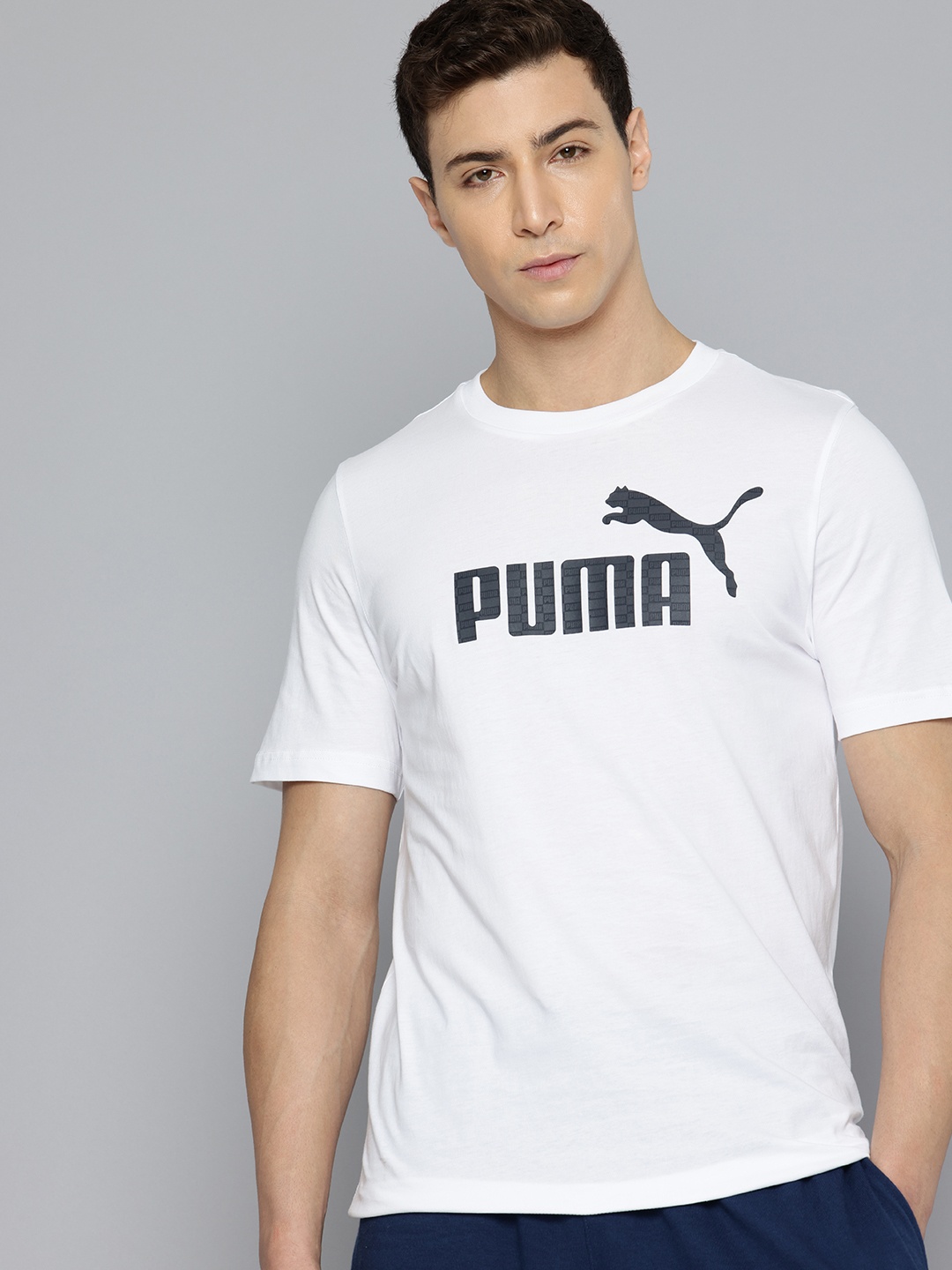 

Puma United Brand Logo Printed Pure Cotton T-shirt, White