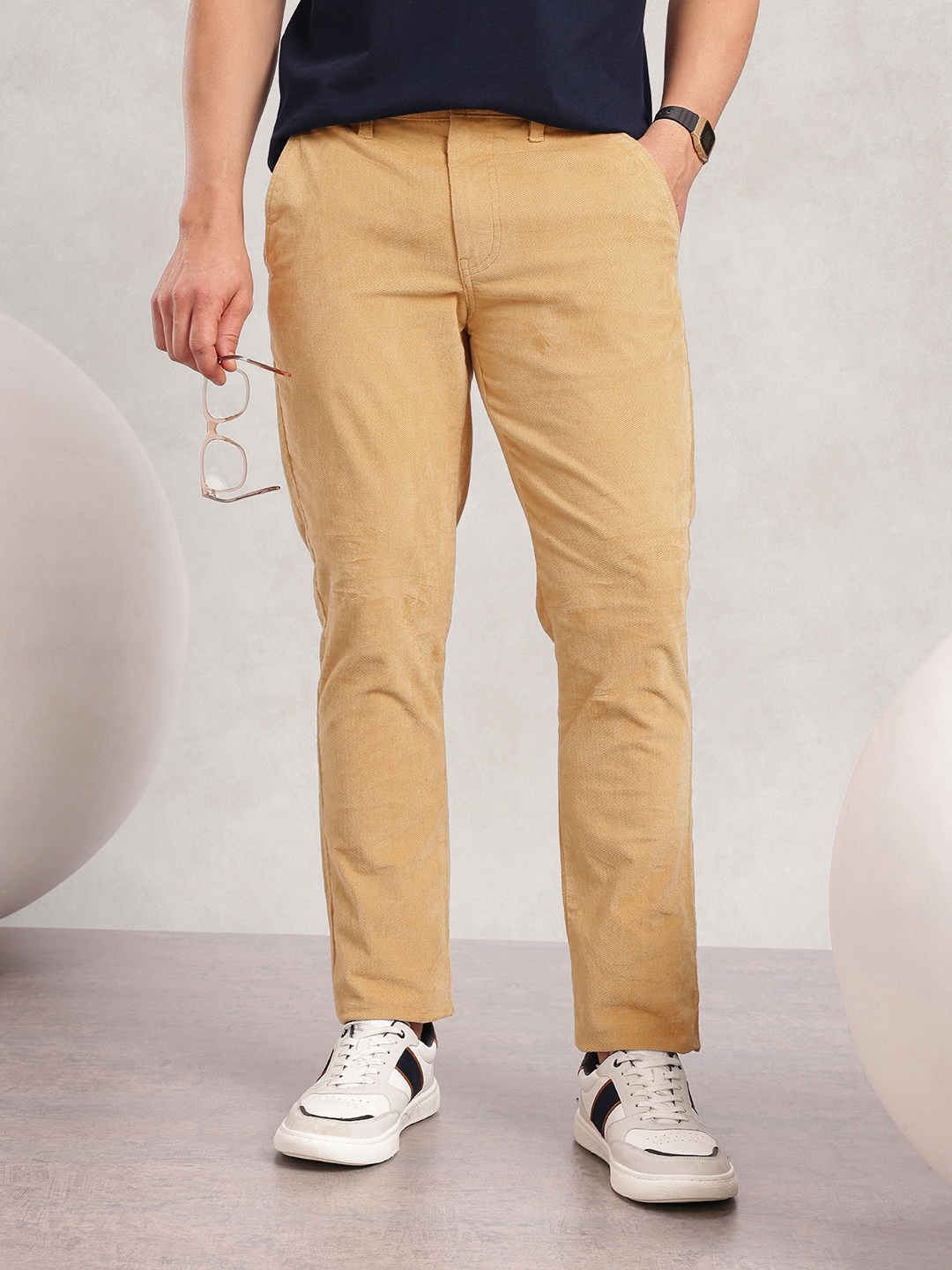 

Nautica Men Smart Slim Fit Corduroy Chinos, Beige