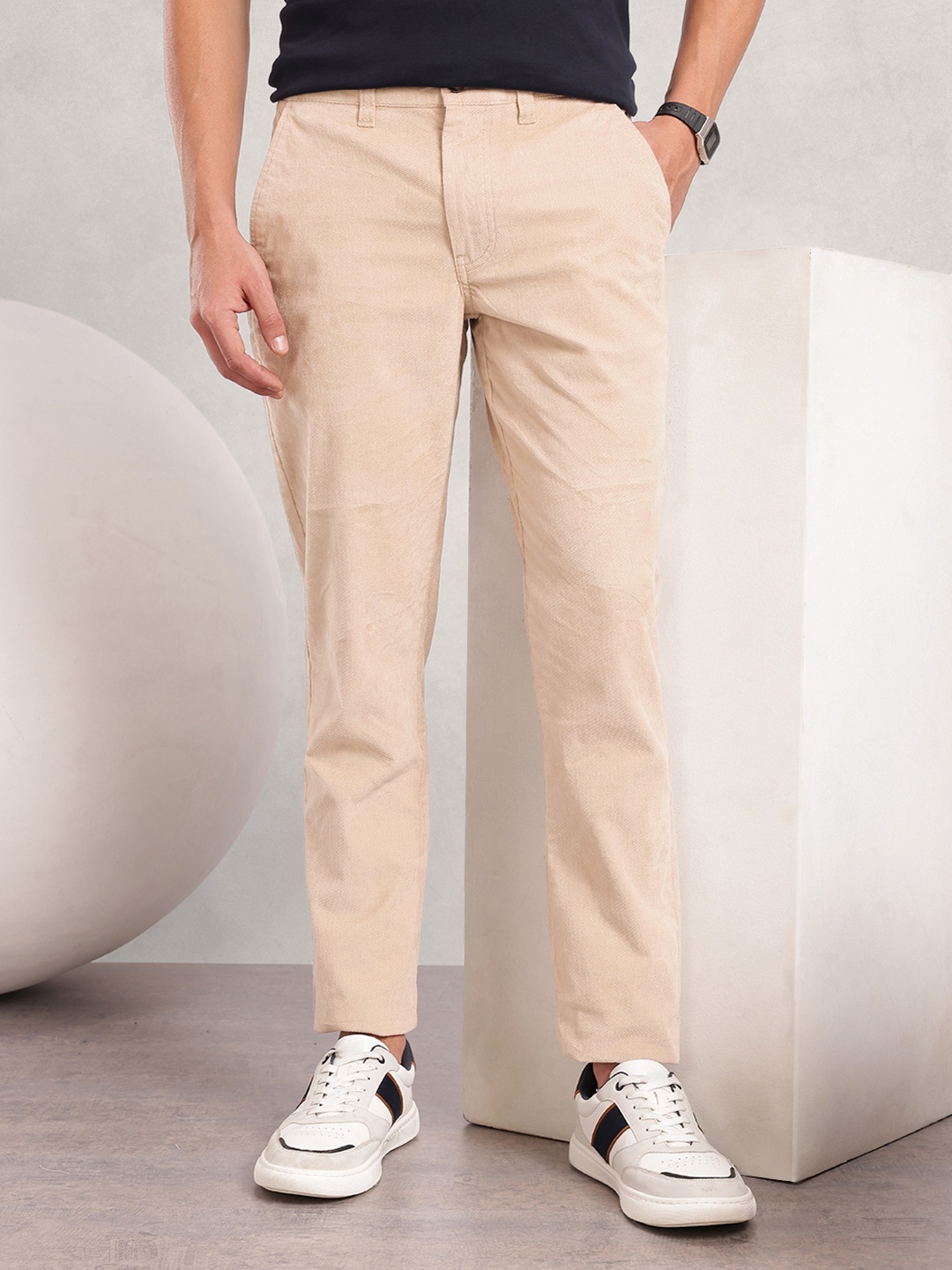 

Nautica Men Smart Slim Fit Corduroy Chinos, Cream