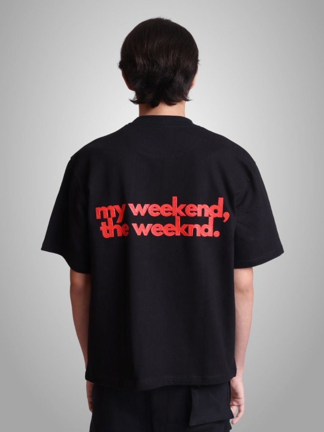 

sorta. Unisex Korean Oversized Handcrafted T-shirt, Black