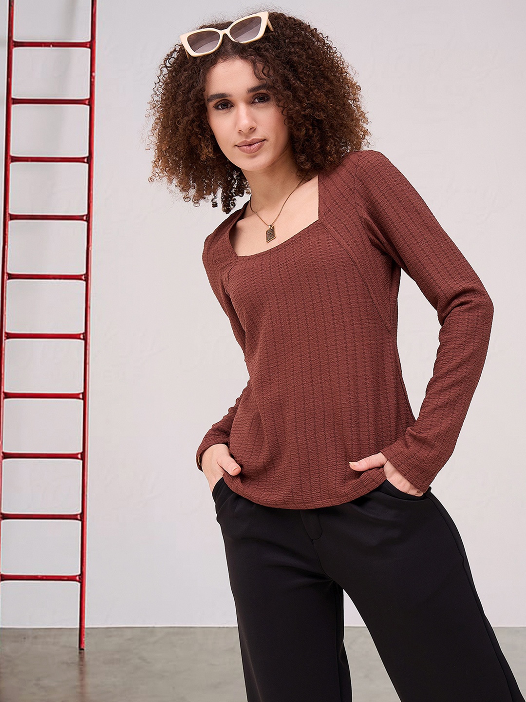 

DressBerry Top, Brown