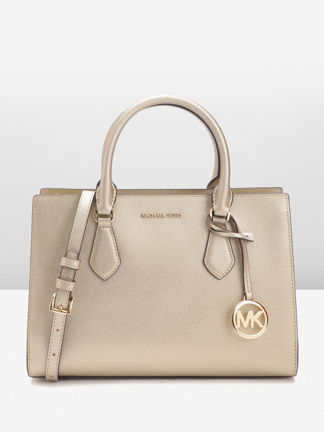 

Michael Kors Structured Handheld Bag, Gold