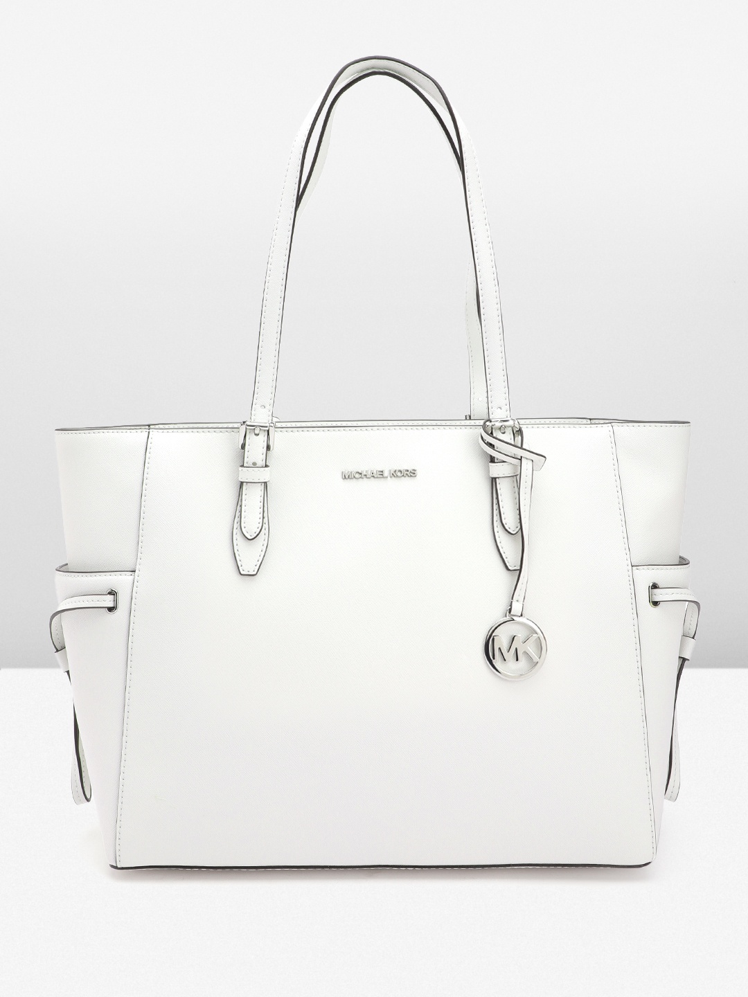 

Michael Kors Leather Structured Shoulder Bag, White