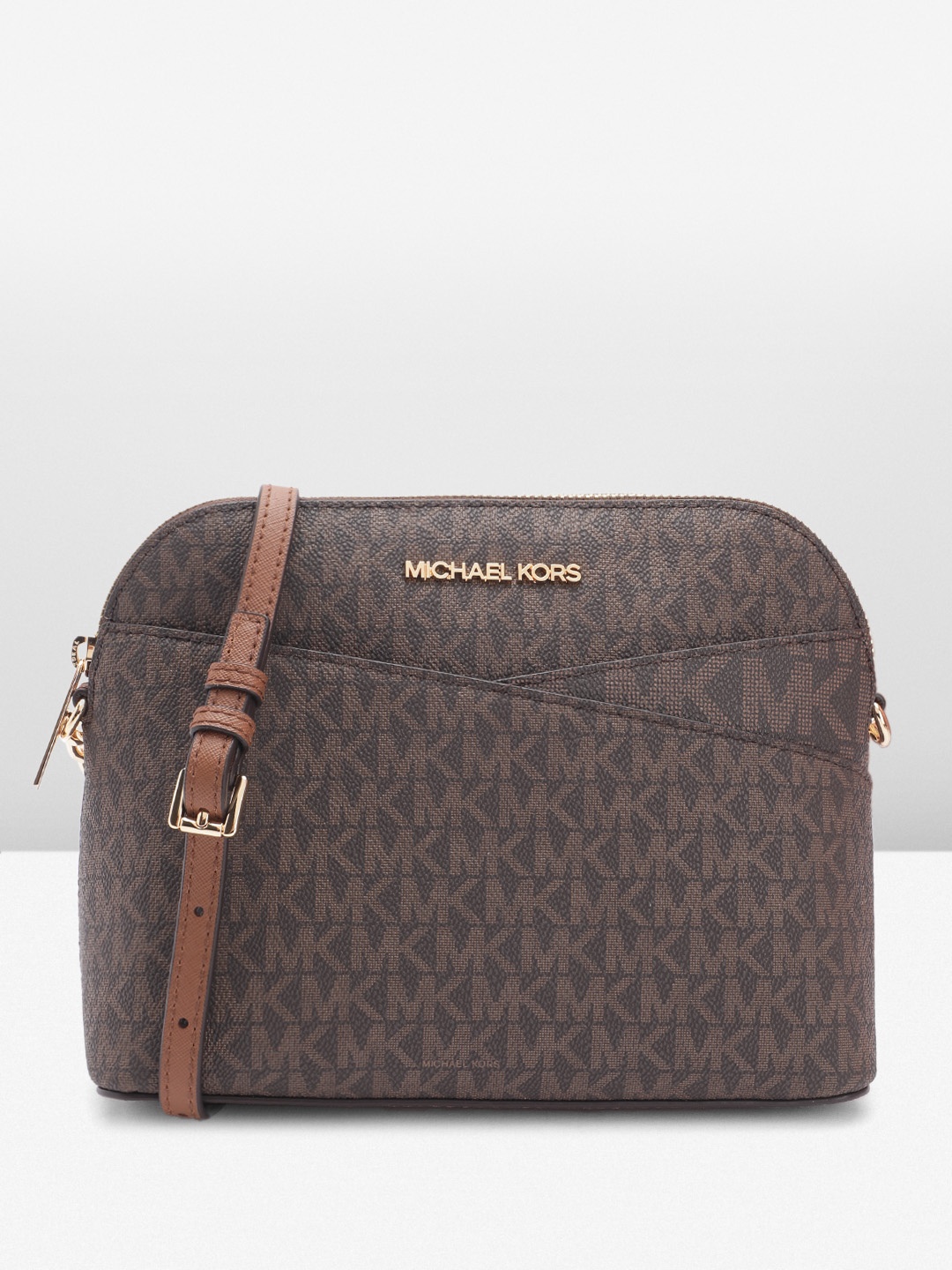 

Michael Kors Brand Logo Print Crossbody Bag, Coffee brown