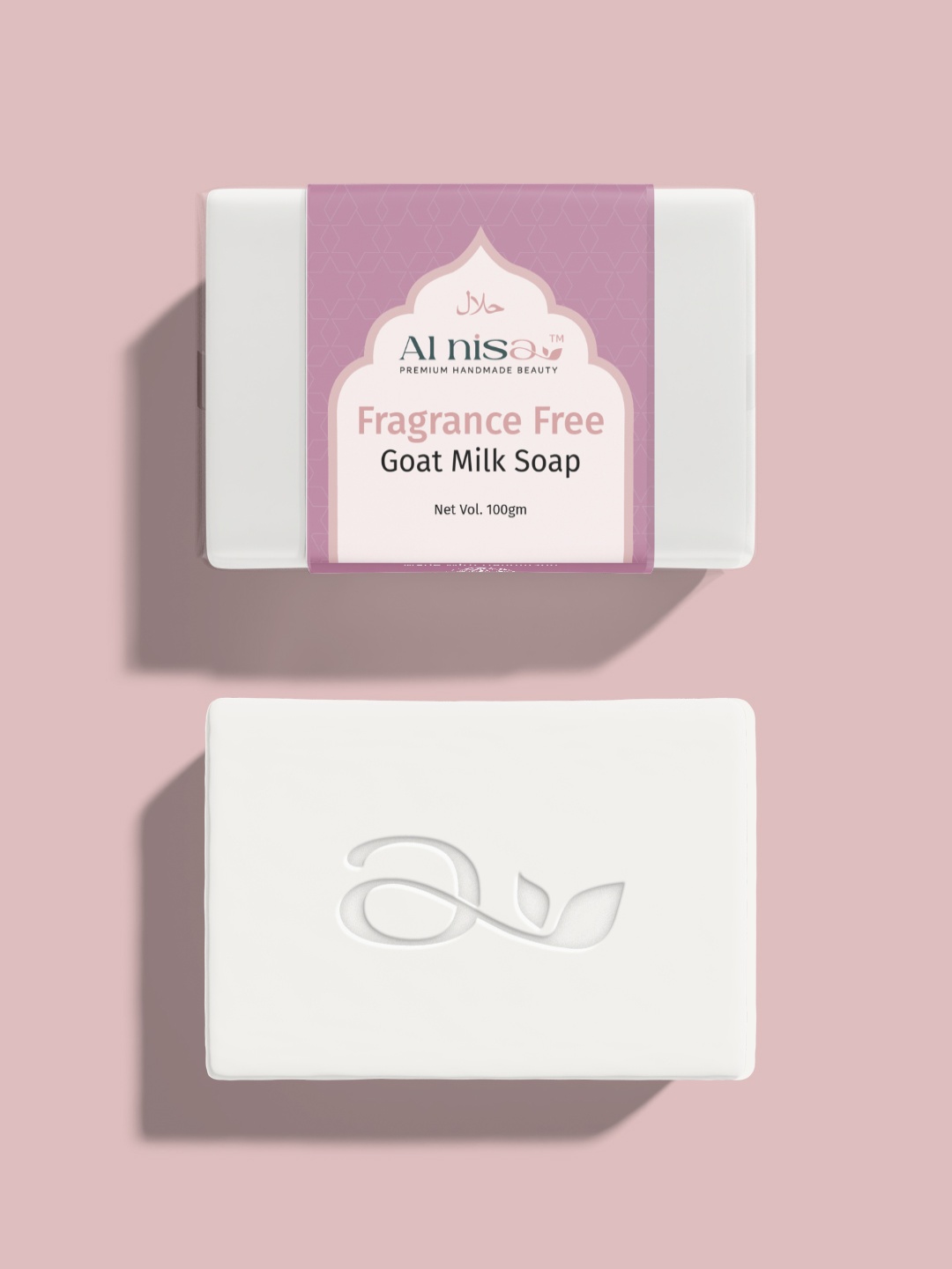 

Al Nisa Set Of 2 Non Fragrance Goat Milk Soap - 100 g Each, White