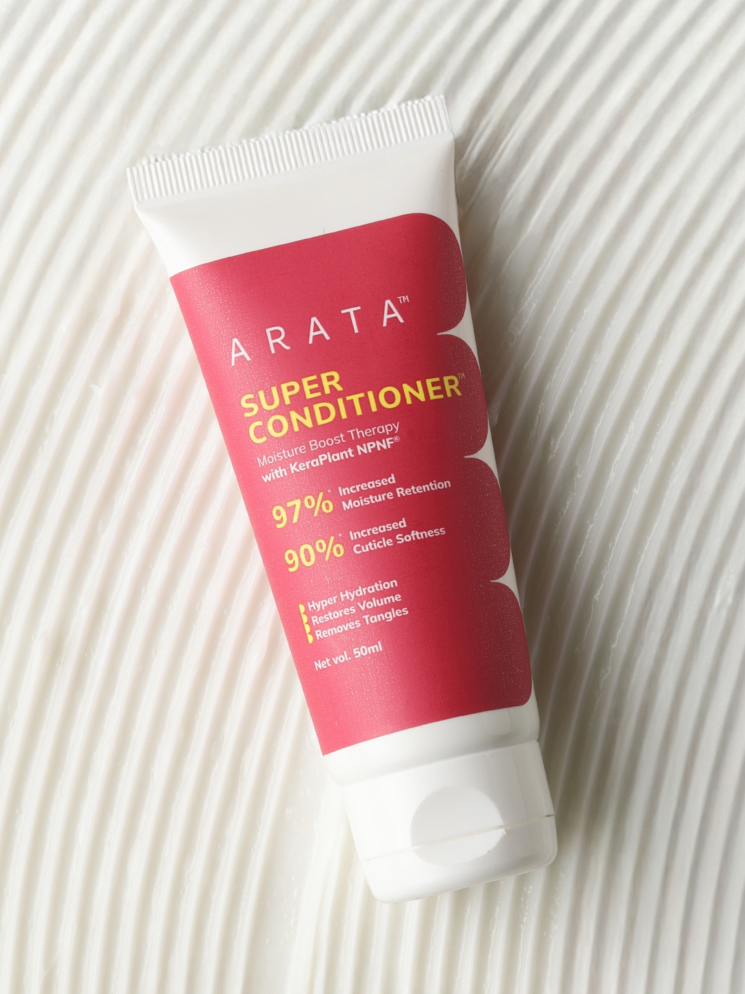 

ARATA Moisturizing Super Conditioner with Keratin & Rice Water - 50 ml, White