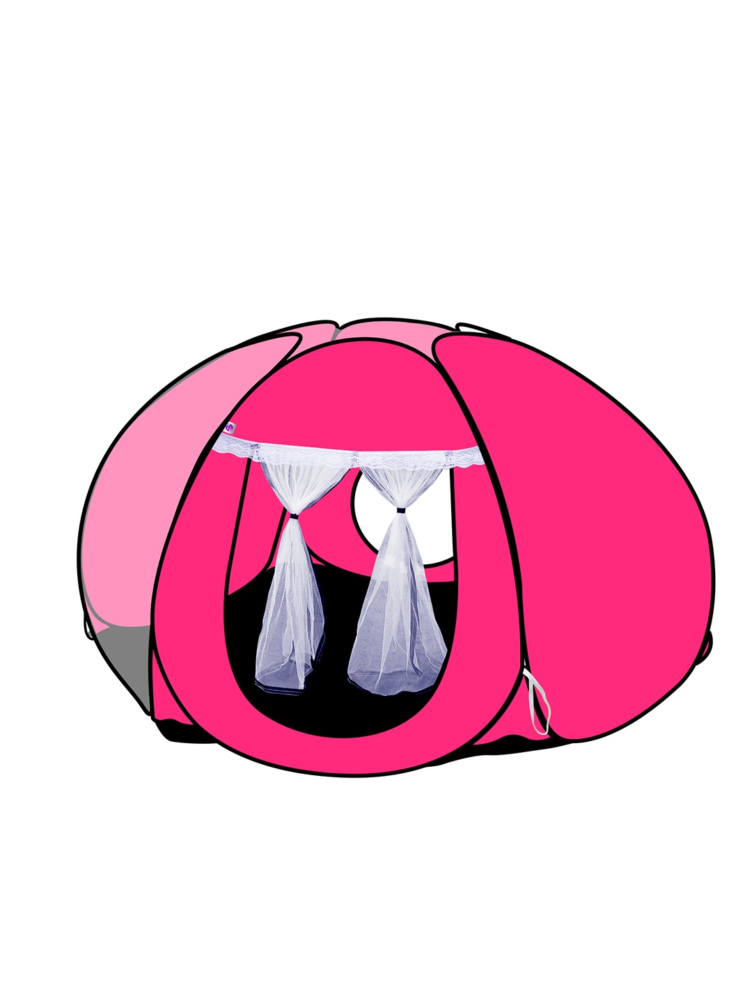 

Silver Shine Star Tent Foldable Play House, Pink