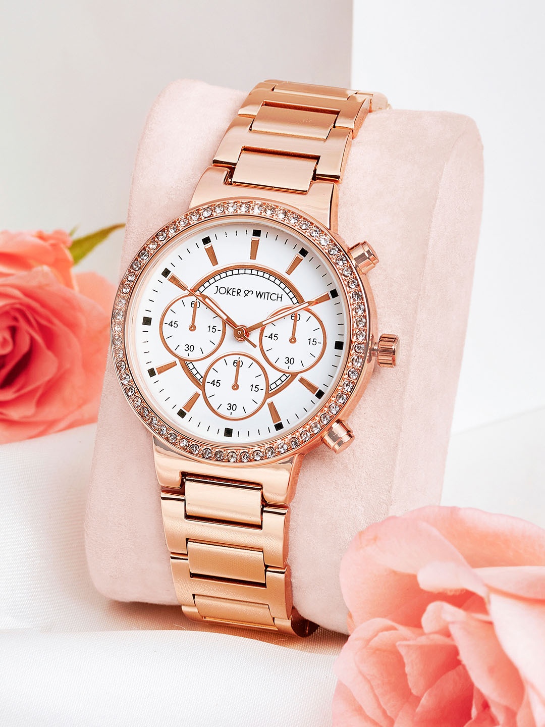 

JOKER & WITCH Women Dial & Straps Watch AMWW917, Rose gold
