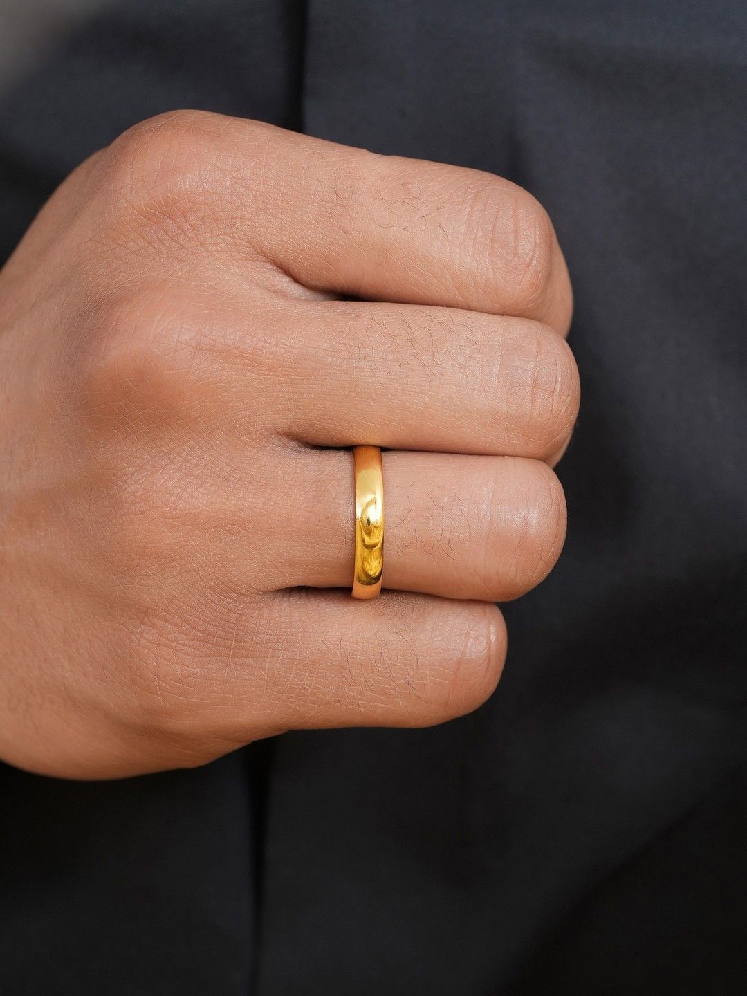

Zavya Men 925 Sterling Silver Gold-Plated Finger Ring