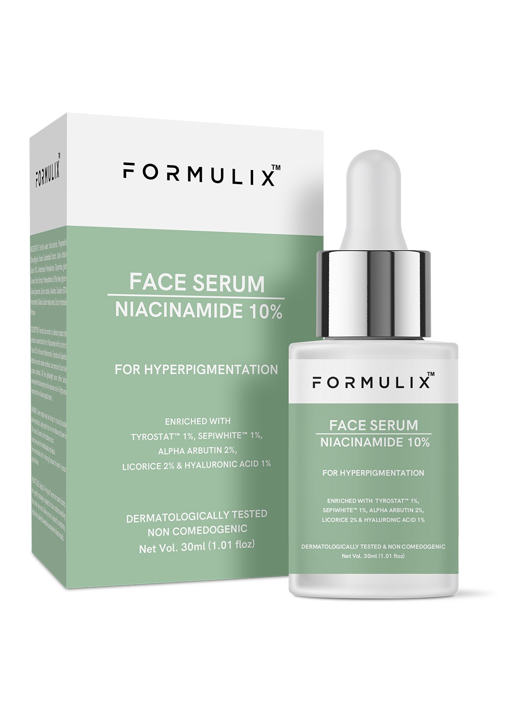 

FORMULIX Niacinamide 10% For Hyperpigmentation Face Serum - 30 ml, Green