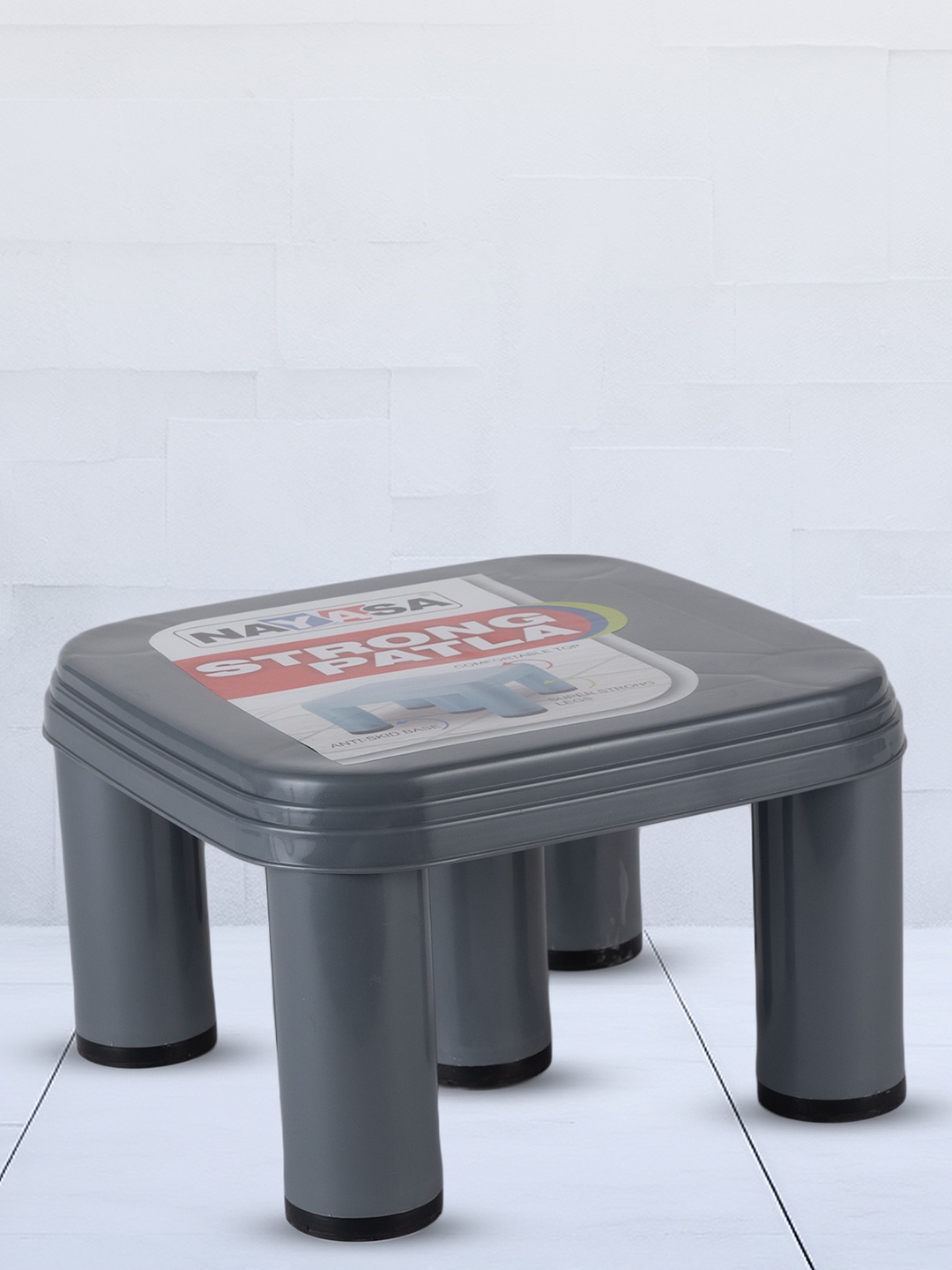 

Nayasa Grey Plastic Patla 516 Stool