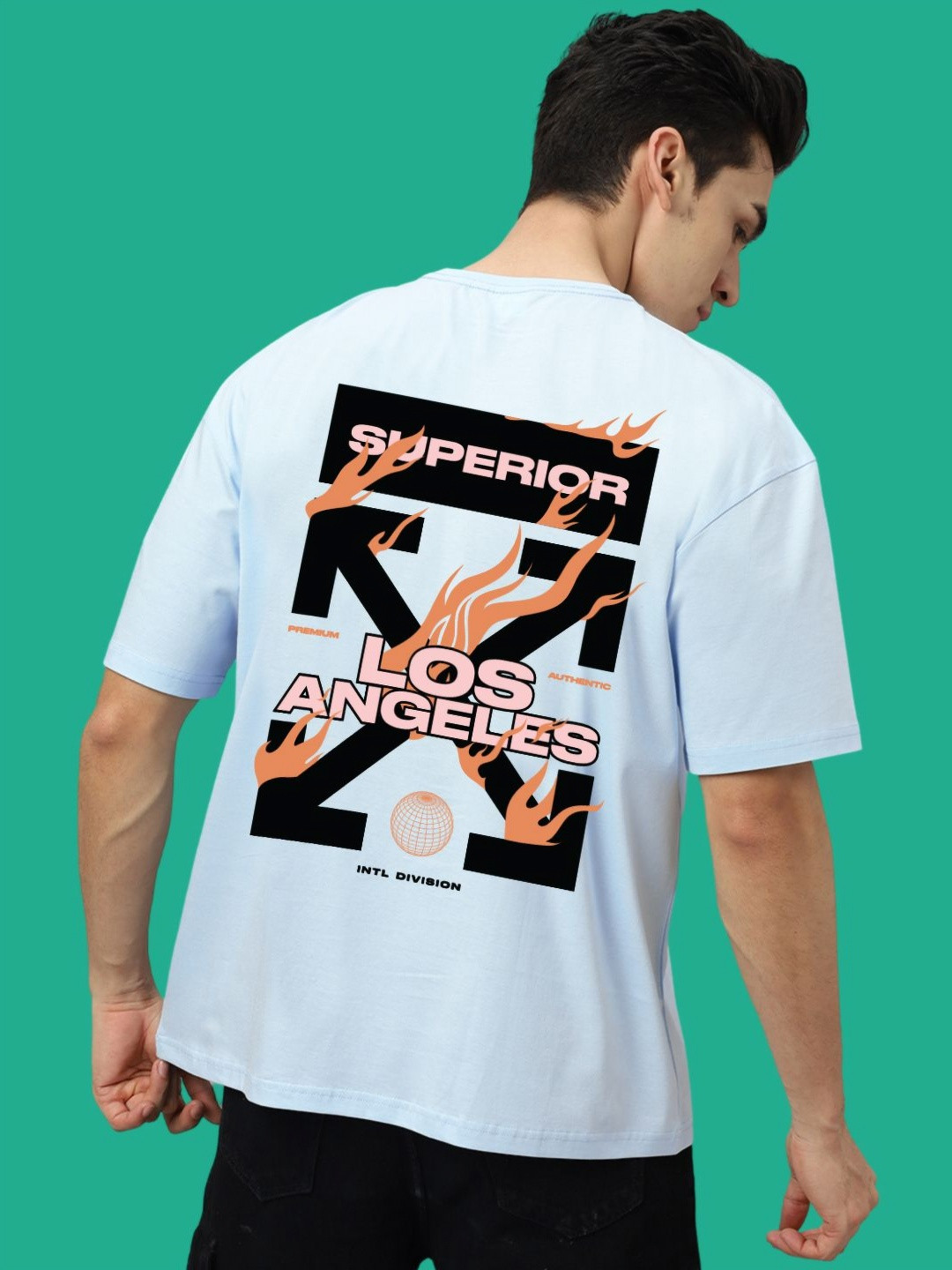 

Wear Your Opinion Men Graphic Printed Round Neck Cotton Relaxed Fit T-shirt, Blue