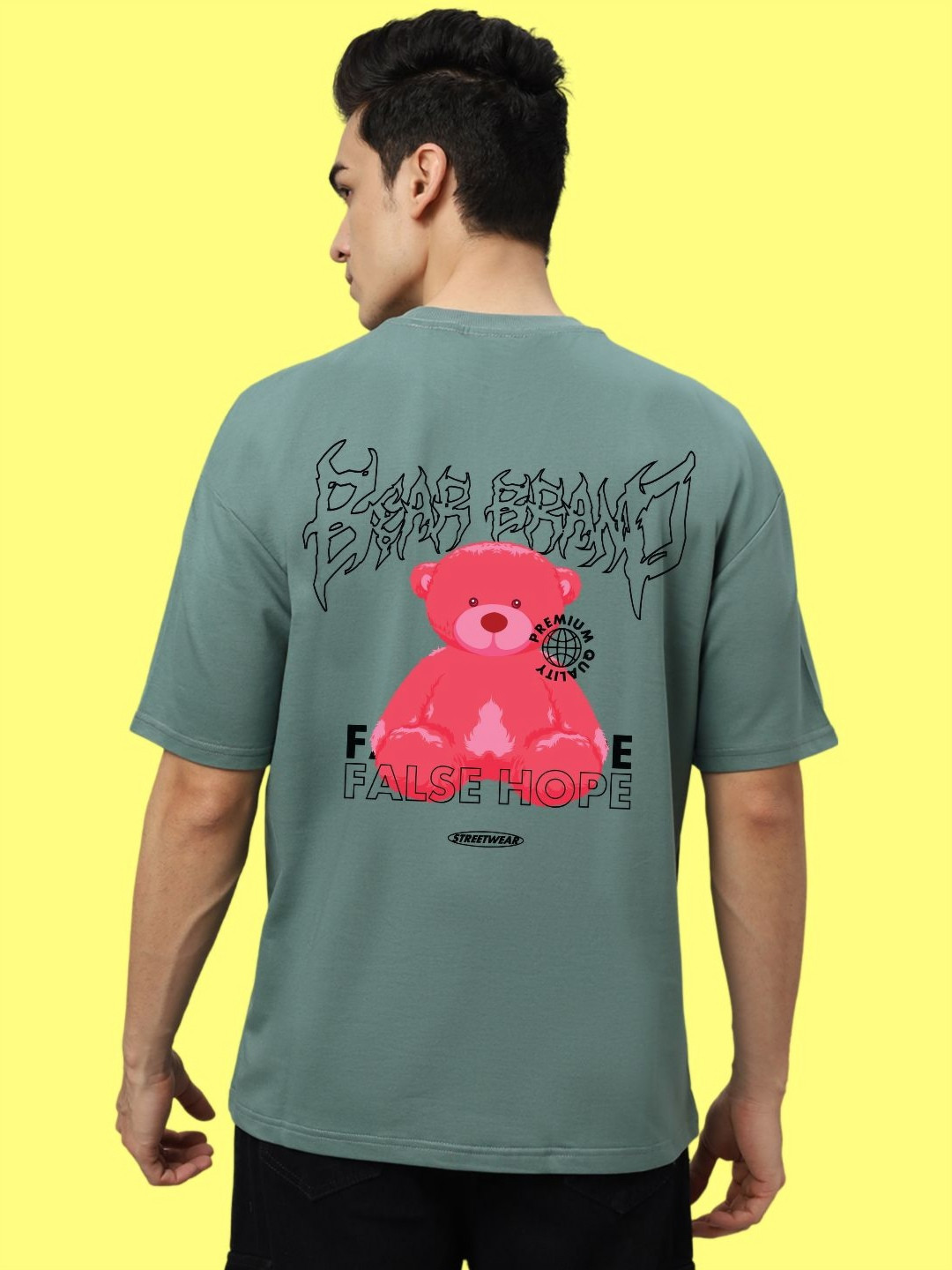 

Wear Your Opinion Men Graphic Printed Round Neck Cotton Relaxed Fit T-shirt, Green