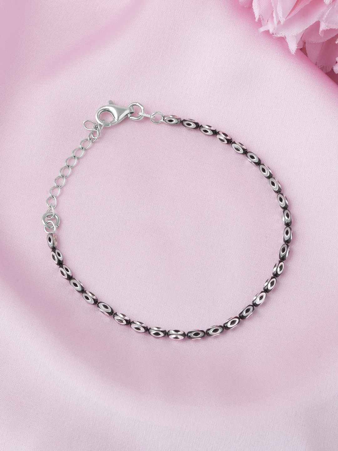

Zavya 925 Sterling Silver Rhodium-Plated Wraparound Bracelet