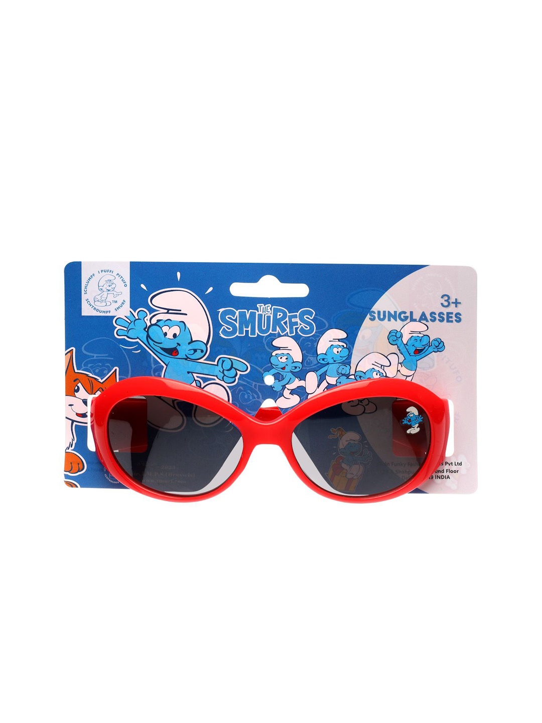 

Stoln Unisex Smurf Licensed UV Protected Sunglasses, Red