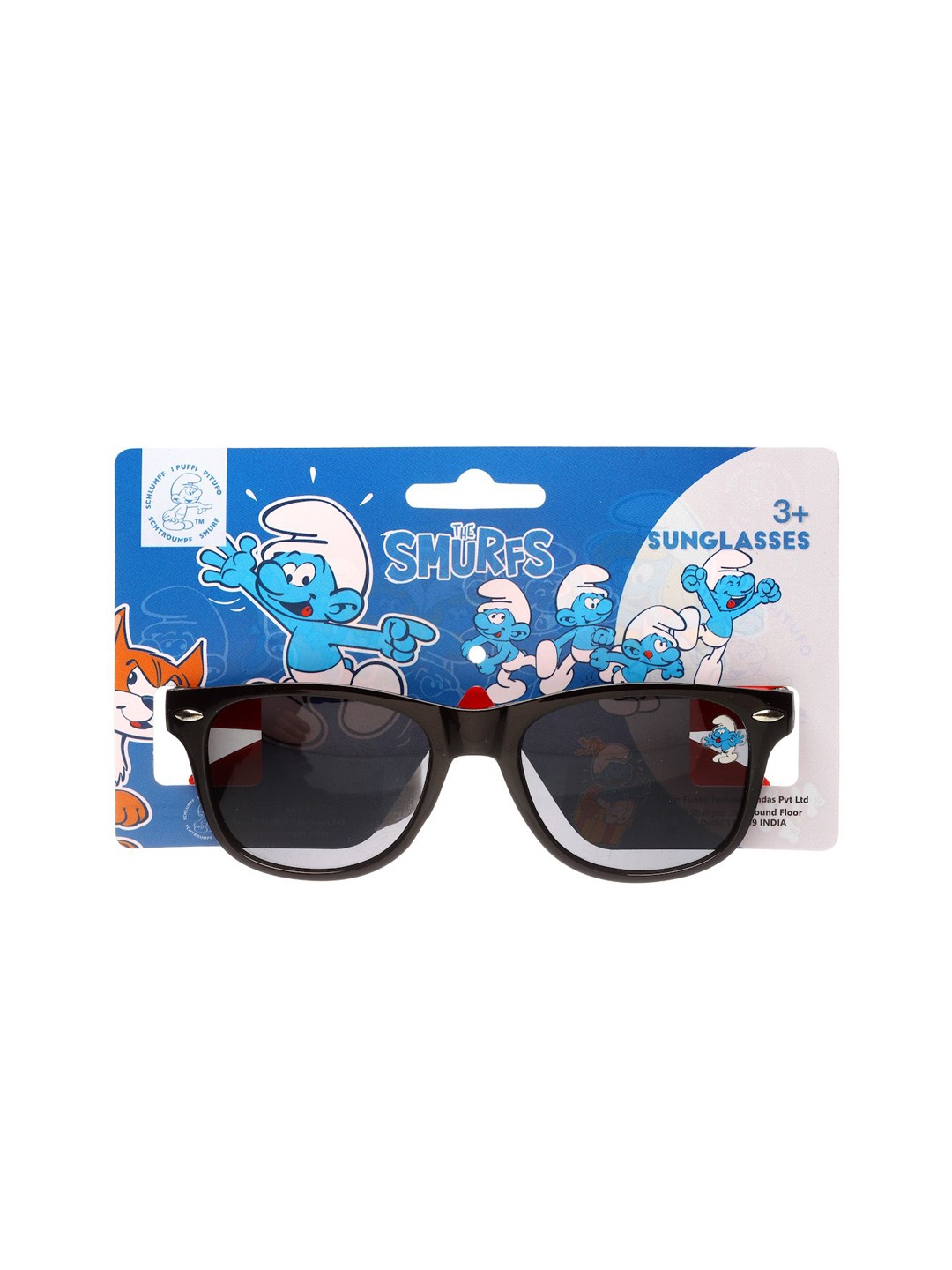 

Stoln Unisex Smurf Licensed UV Protected Sunglasses, Black