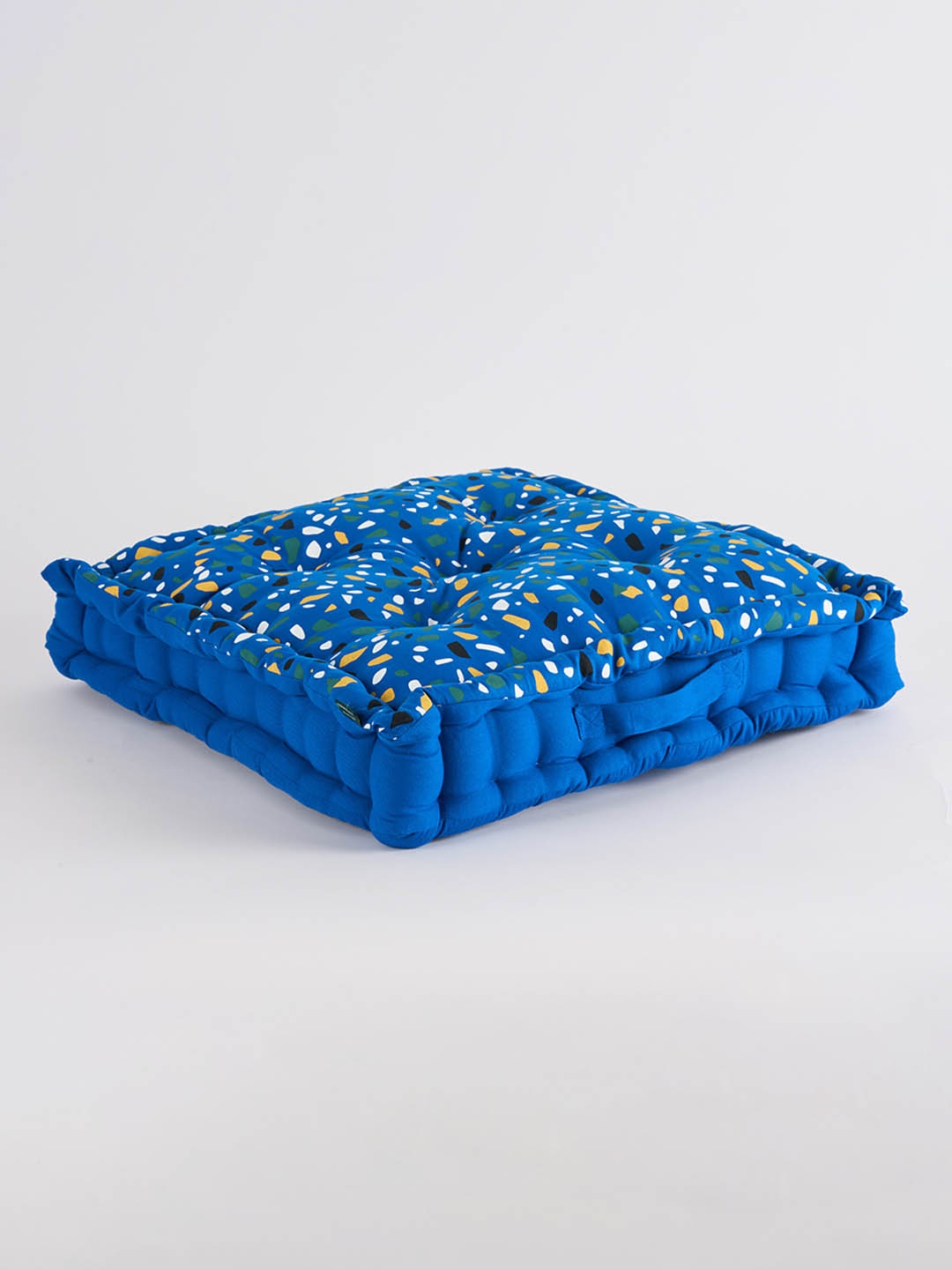

SKANDA FAB Blue & White Printed Pure Cotton Floor Cushions