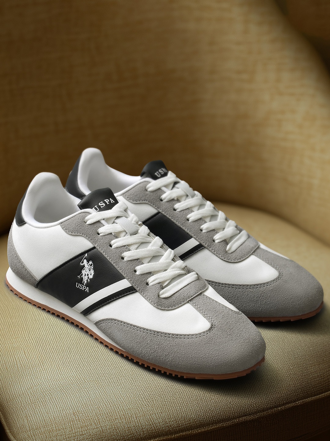 

U.S. Polo Assn. Men PU Sneakers, White