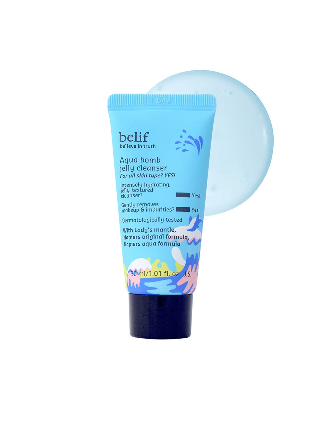 

belif Believe In Truth Aqua Bomb Jelly Anti-Ageing Cleanser- 30 ml, White