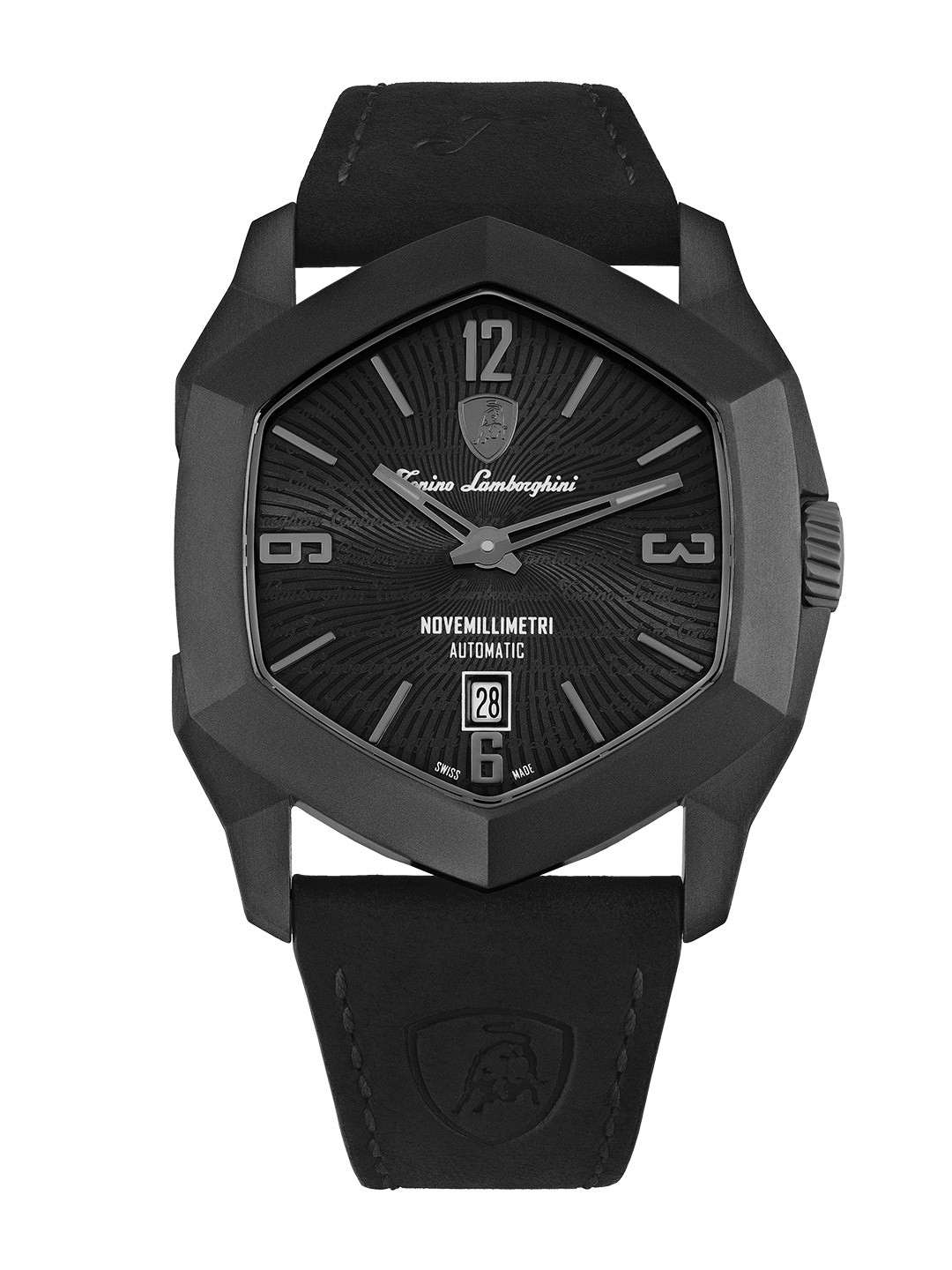 

Tonino Lamborghini Swiss Made Novemillimetri Automatic Black Dial Analog Watch - TLF-T08-2