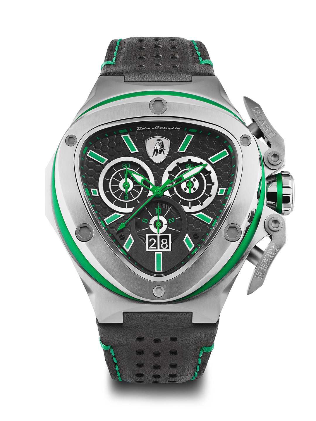 

Tonino Lamborghini Spyder X Quartz Men Analogue Chronograph Watch TL9XF-SS, Black