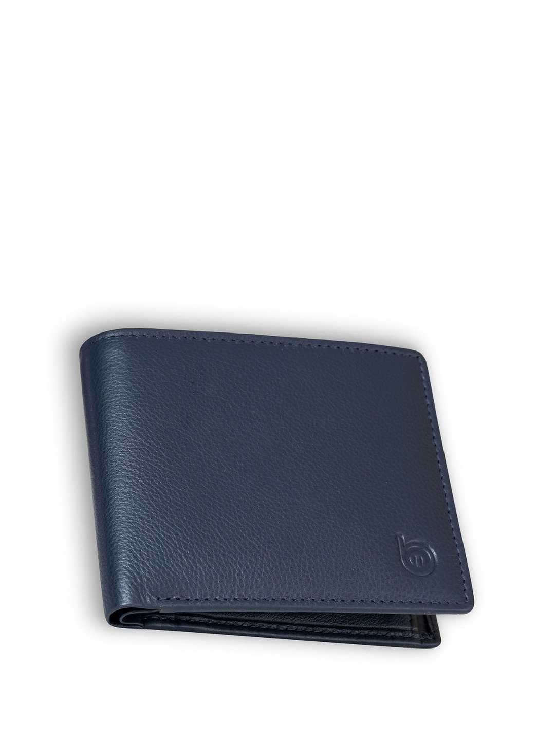 

BAGMAN Men Leather Two Fold Wallet, Blue