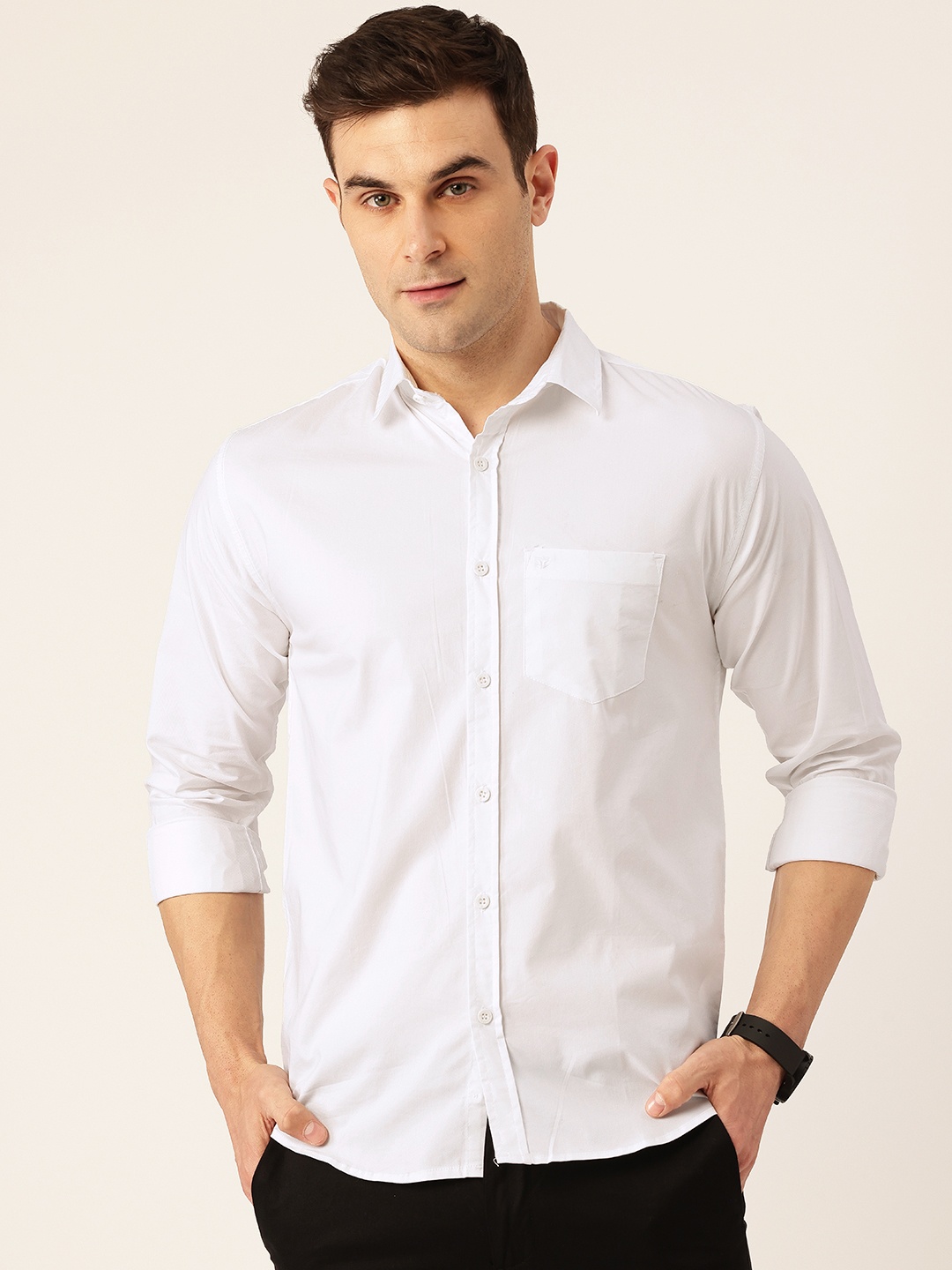 

FIFTY TWO Comfort Solid Shirt, White