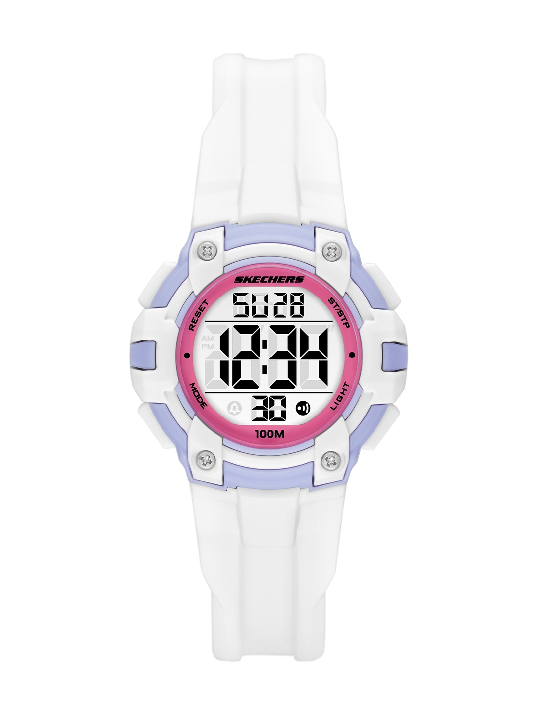 

Skechers Women Anoka Digital Watch SR2151, White
