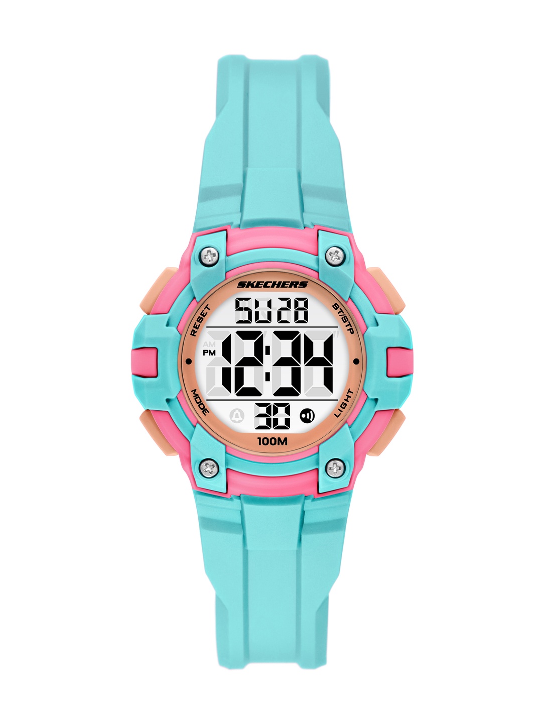 

Skechers Women Anoka Digital Watch SR2150, Blue