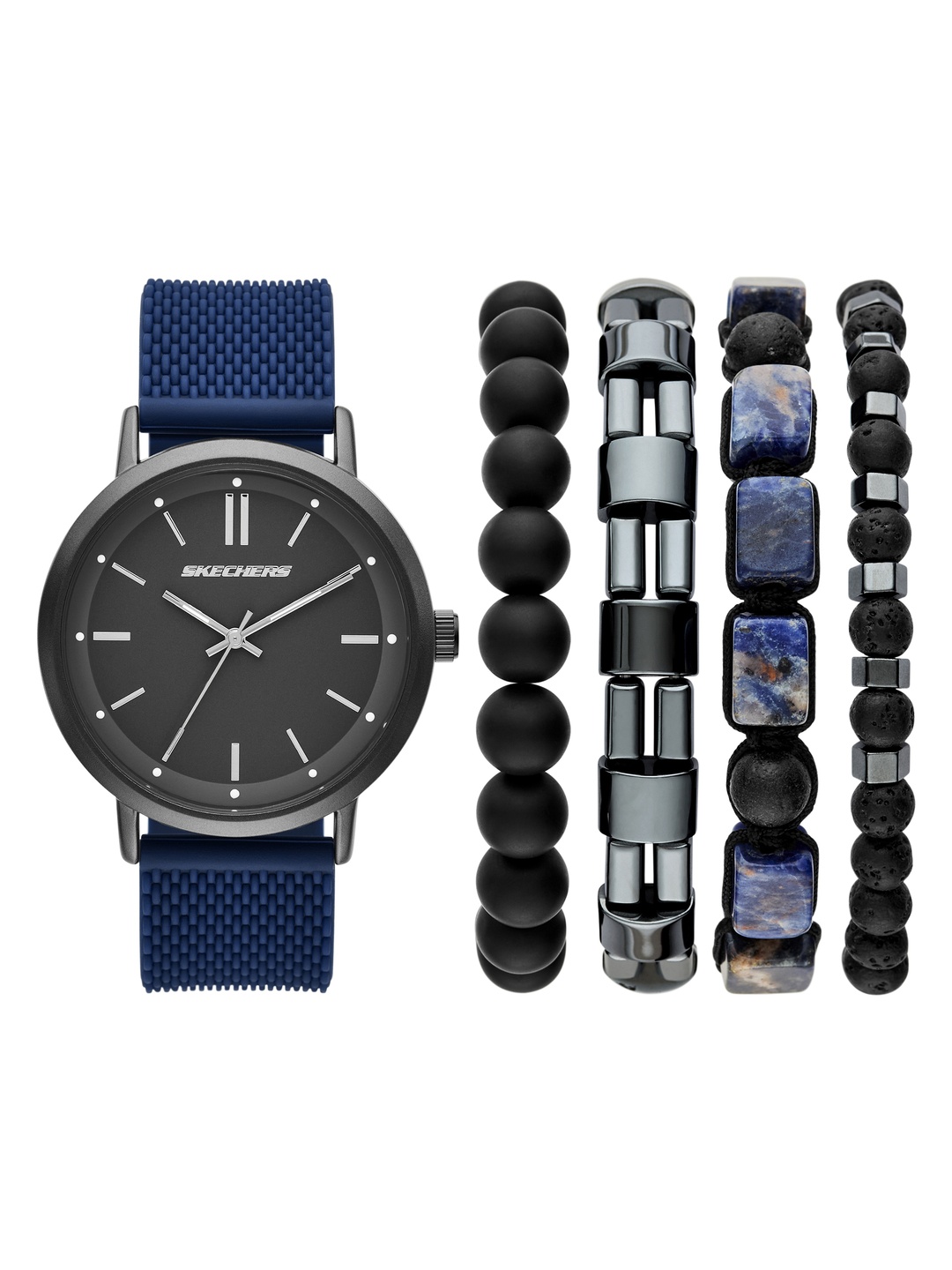 

Skechers Men Sets Analogue Watch with Bracelets SR9123, Grey
