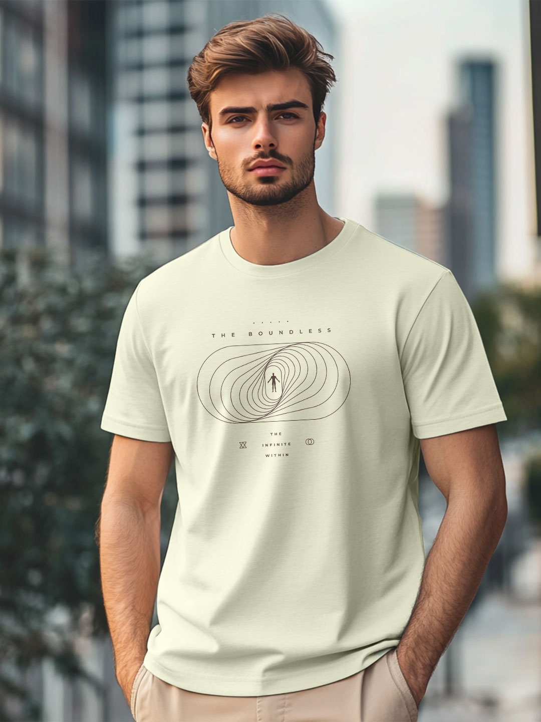 

NOBERO Men Printed T-shirt, Green