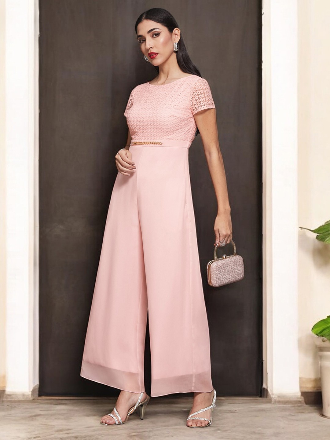 

Miss Chase Basic Jumpsuit, Pink