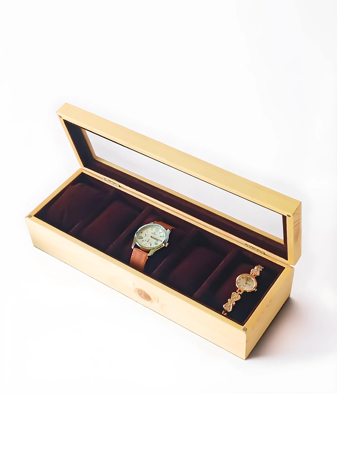 

NESTED AURA Beige 5 Slot Watch Organiser