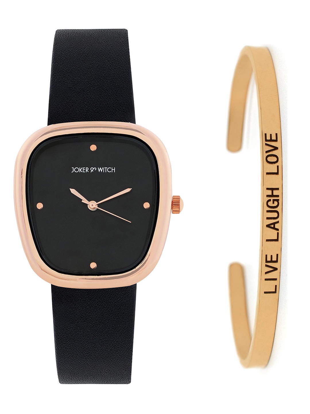 

JOKER & WITCH Women Infinity Dazzle Watch Bracelet Stack Gift Set, Black