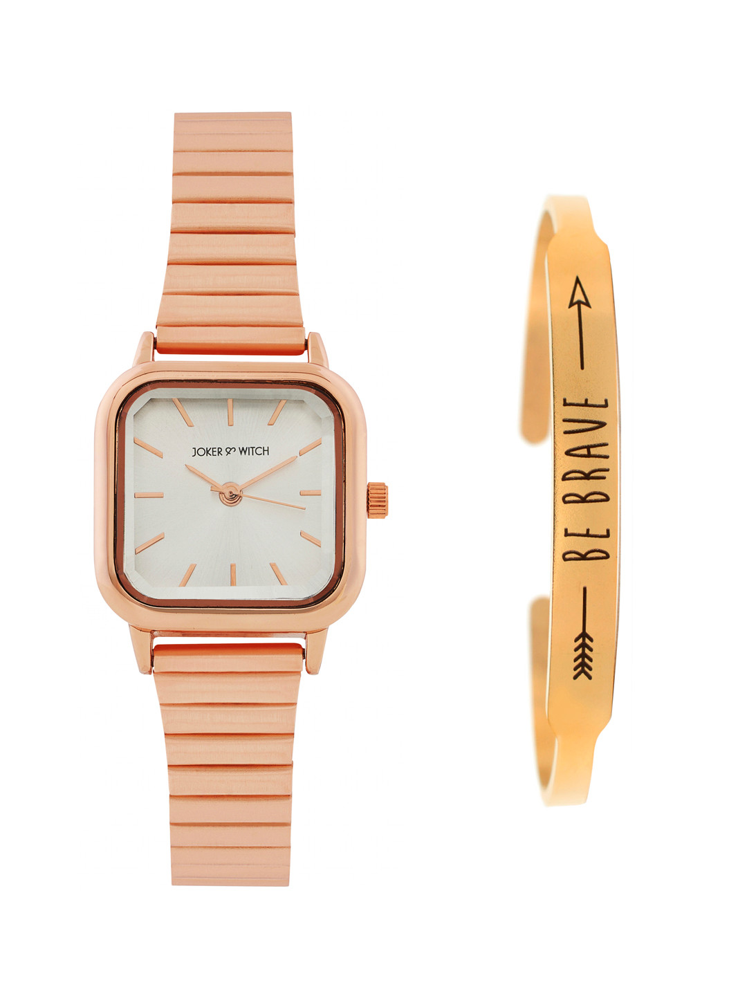 

JOKER & WITCH Women Radiance Sync Watch Bracelet Stack Gift Set JWBS1091, Gold