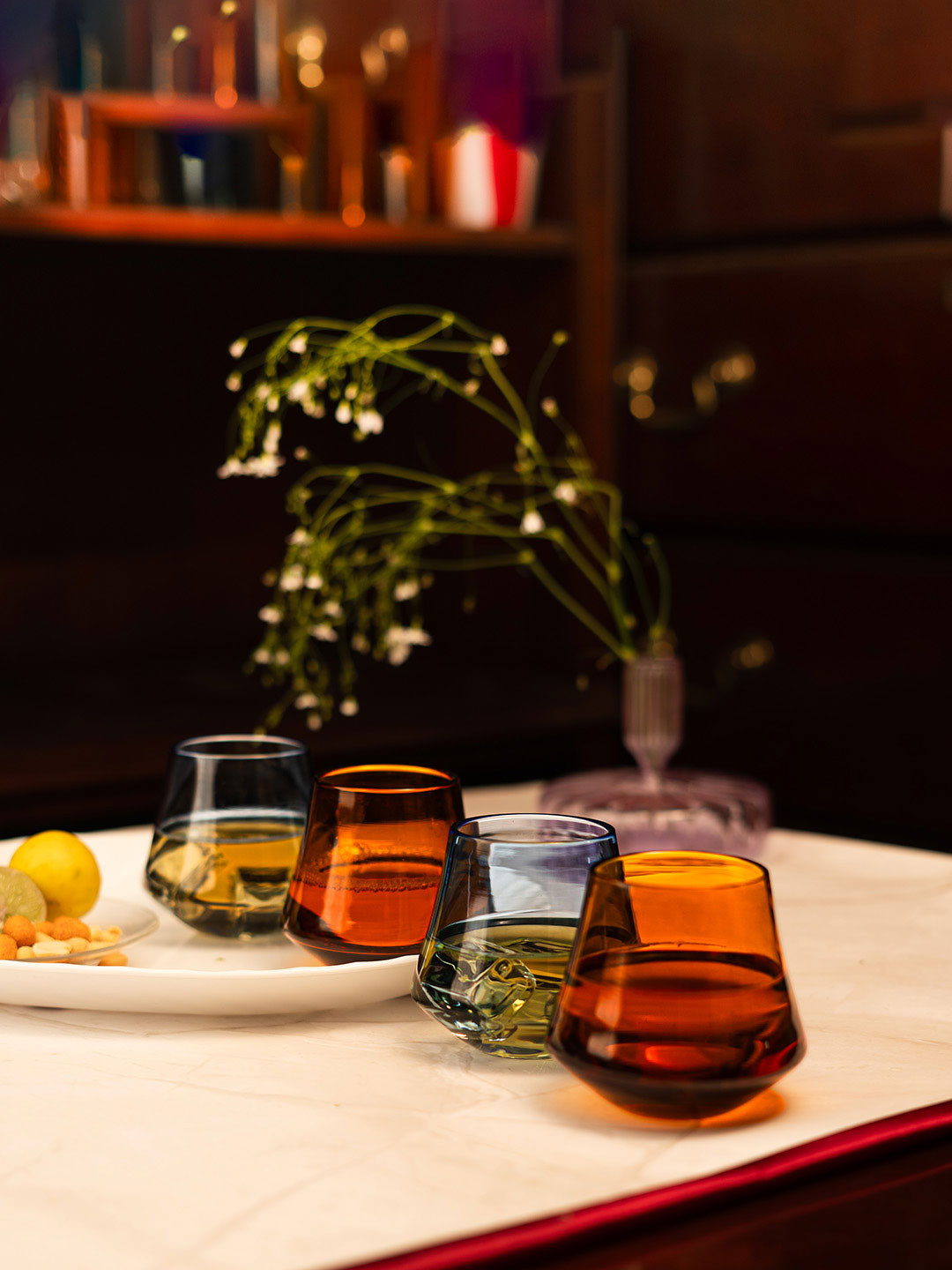 

Aura Tan 6 Pieces Borosilicate Glass Amber Whisky Bar Glass