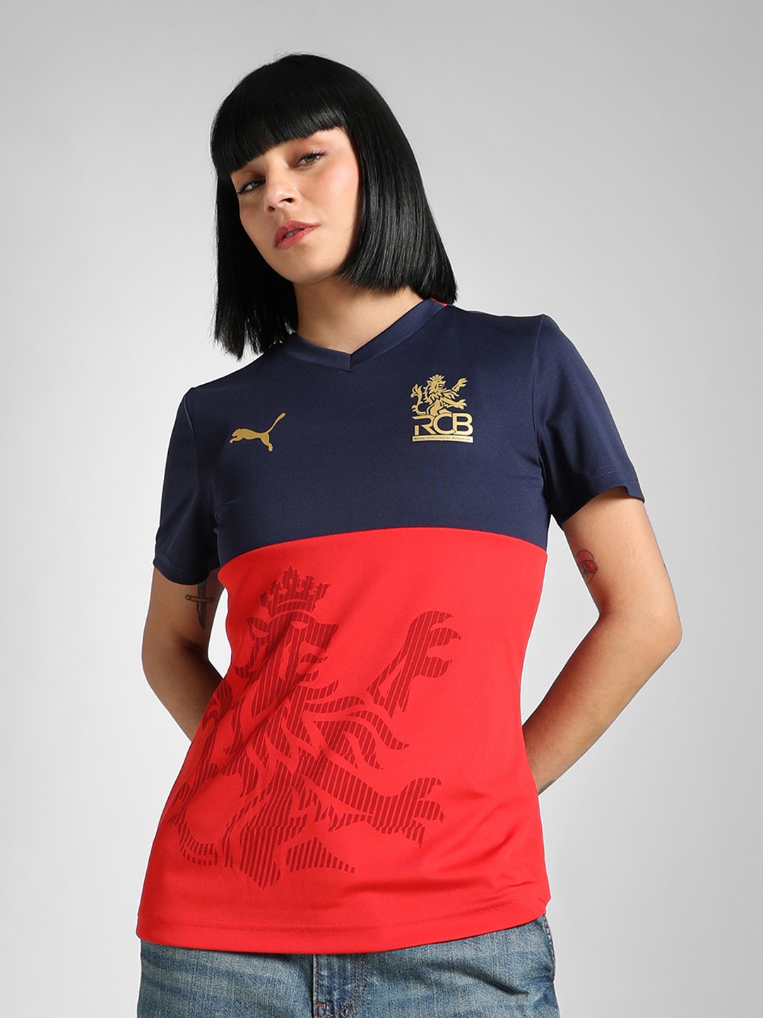 

Puma x RCB 2025 Women Short Sleeves Fan Jersey, Blue