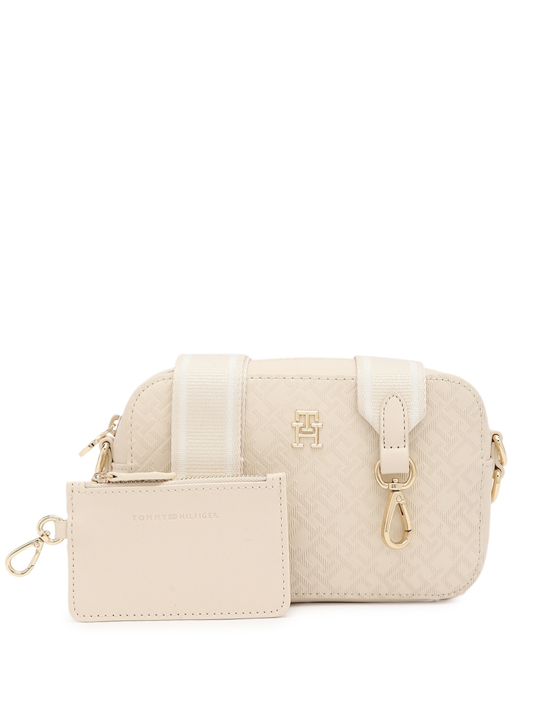 

Tommy Hilfiger PU Structured Sling Bag, Black