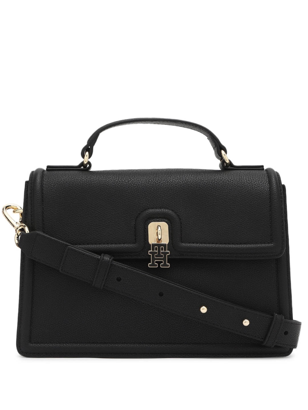 

Tommy Hilfiger PU Structured Satchel, Cream