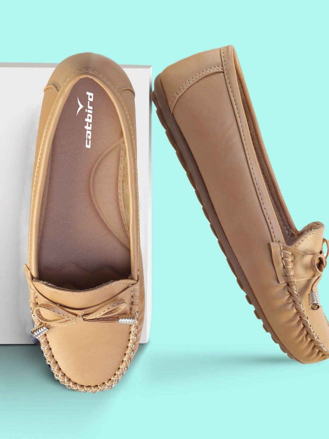 

CATBIRD Women Slip-On Loafers, Beige