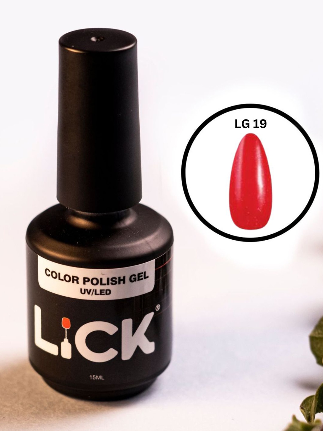 

LICK Color Polish UV / LED Gel Nail Polish - 15 ml - Pink LG 19