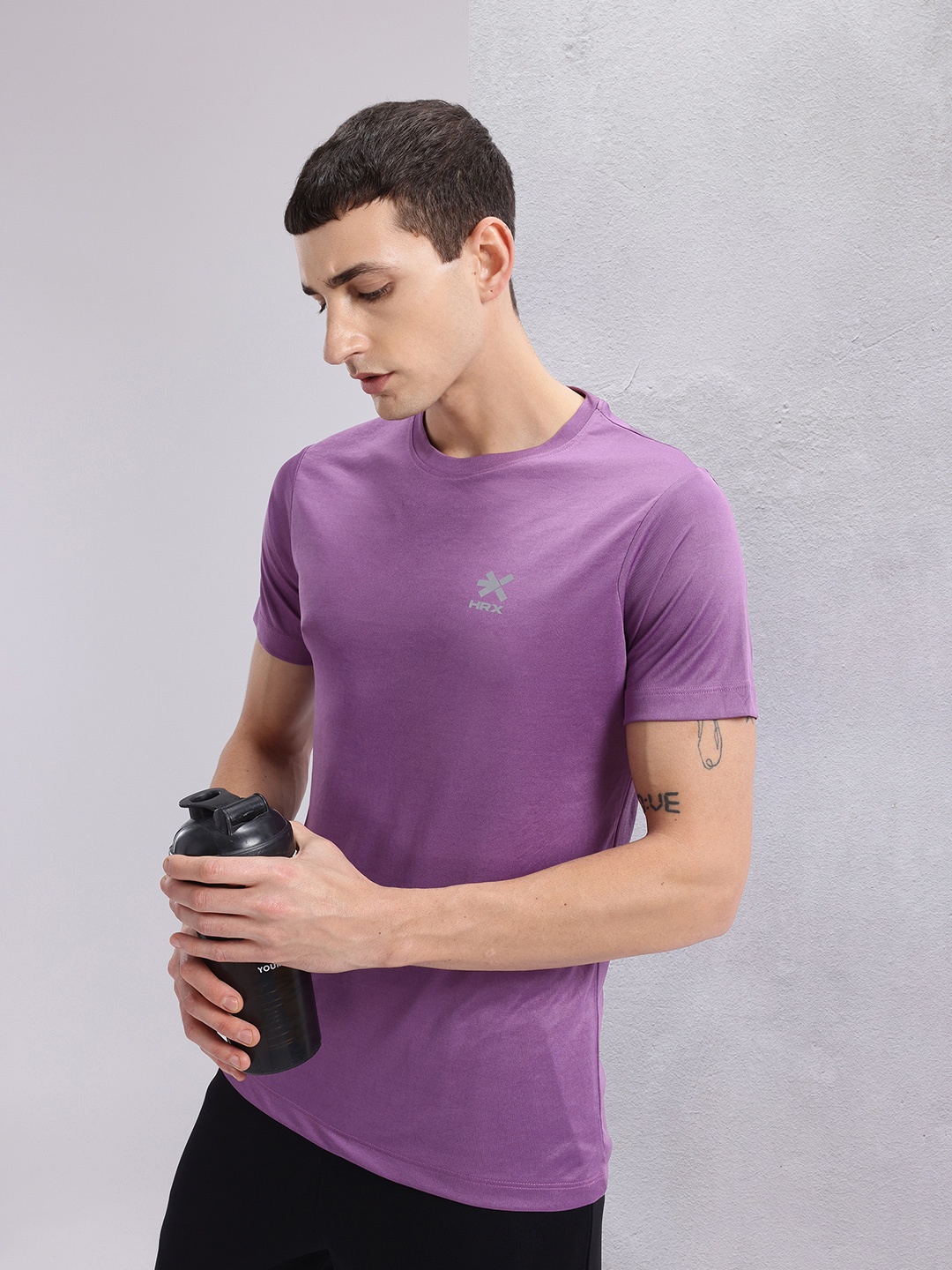 

HRX by Hrithik Roshan Men Sports T-shirt, Purple