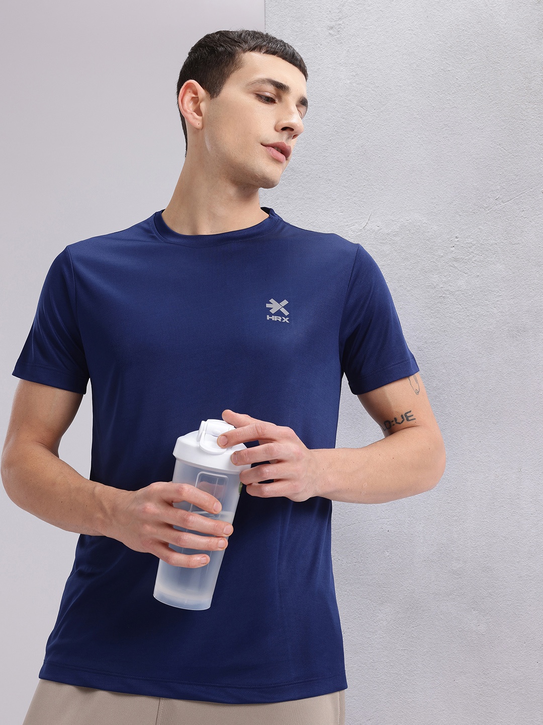 

HRX by Hrithik Roshan Men Sports T-shirt, Navy blue