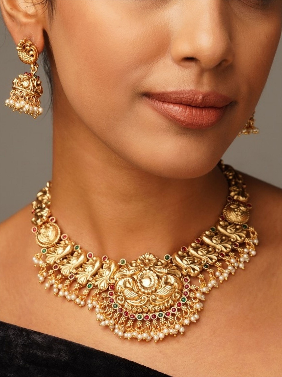 

ABDESIGNS Antique Gold Plated Coin Kemp Jewellery Set