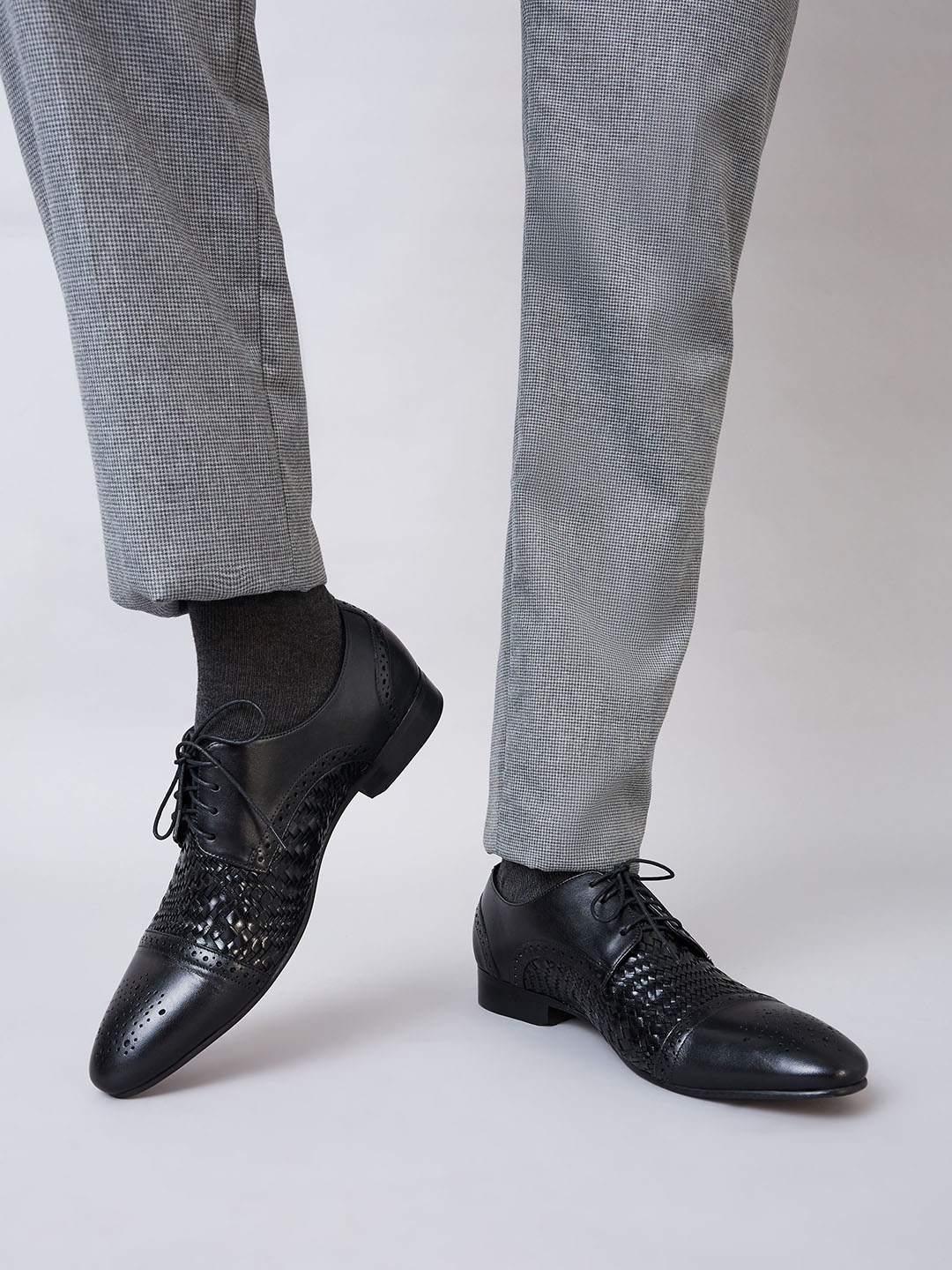 

Regal Men Leather Formal Oxfords, Black
