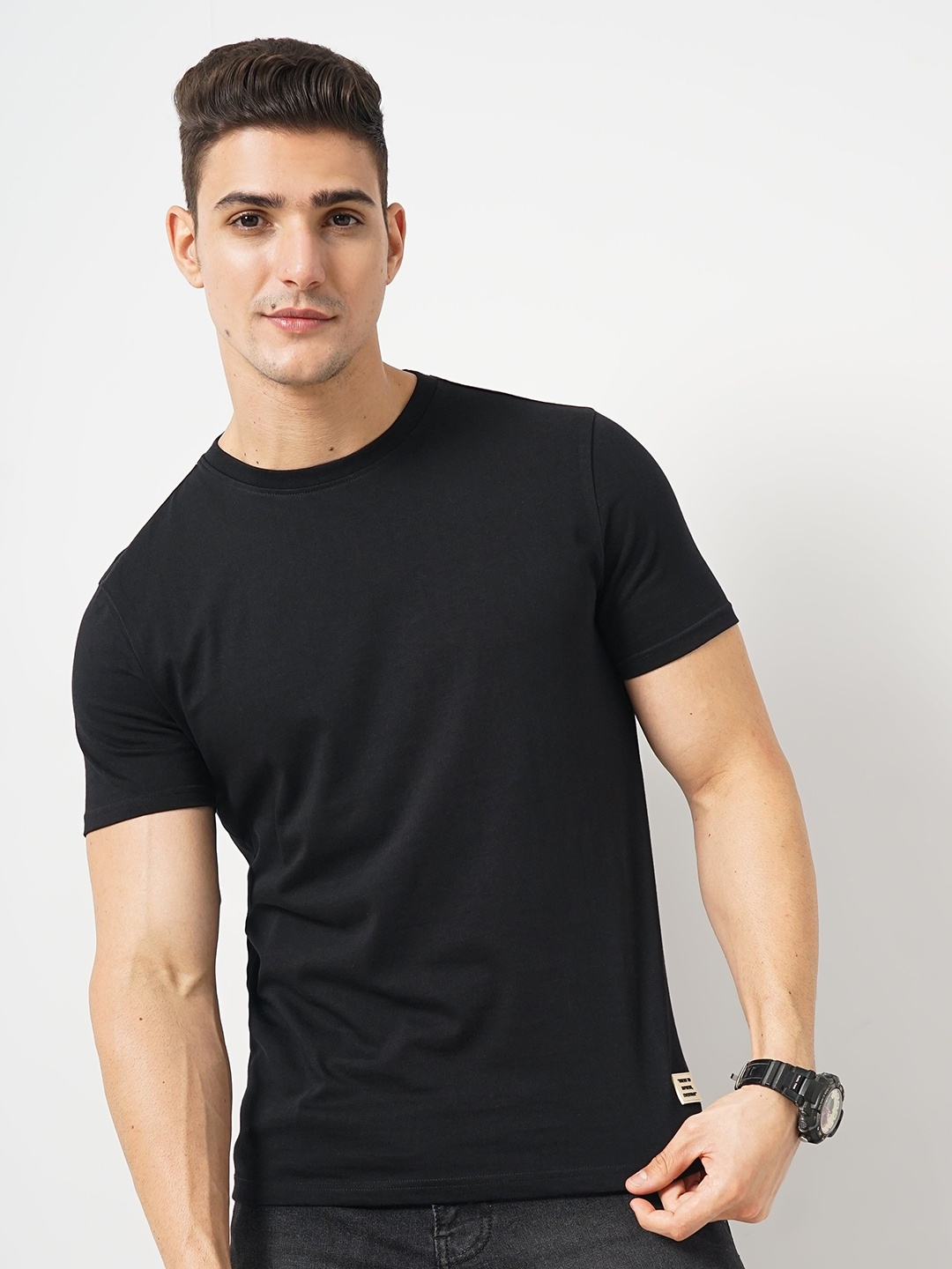 

Genoa Men Slim Fit T-shirt, Black