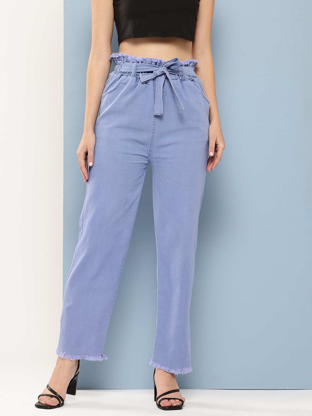

Aarika Women Frayed Jeans, Blue