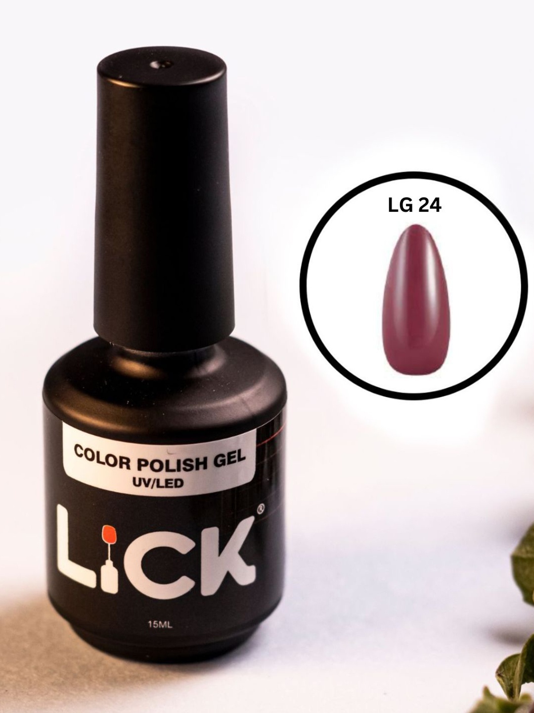 

LICK Color Polish UV & LED Gel Nail Polish - 15 ml - Nude LG 24