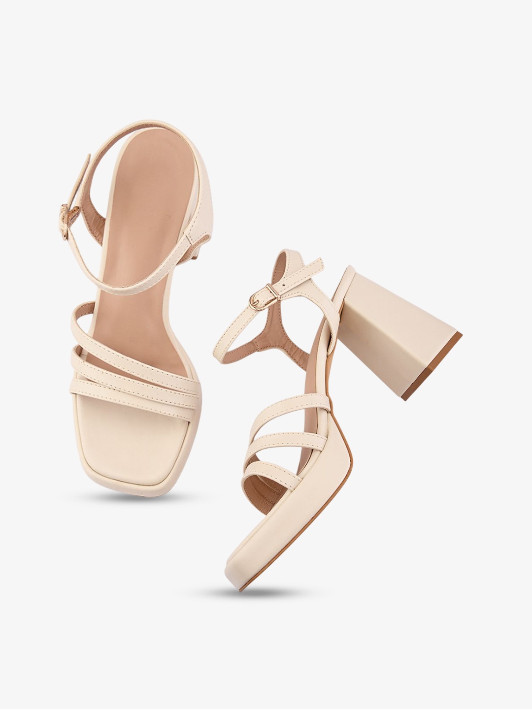 

Elevato Basics Party Platform Sandals with Bows, Cream